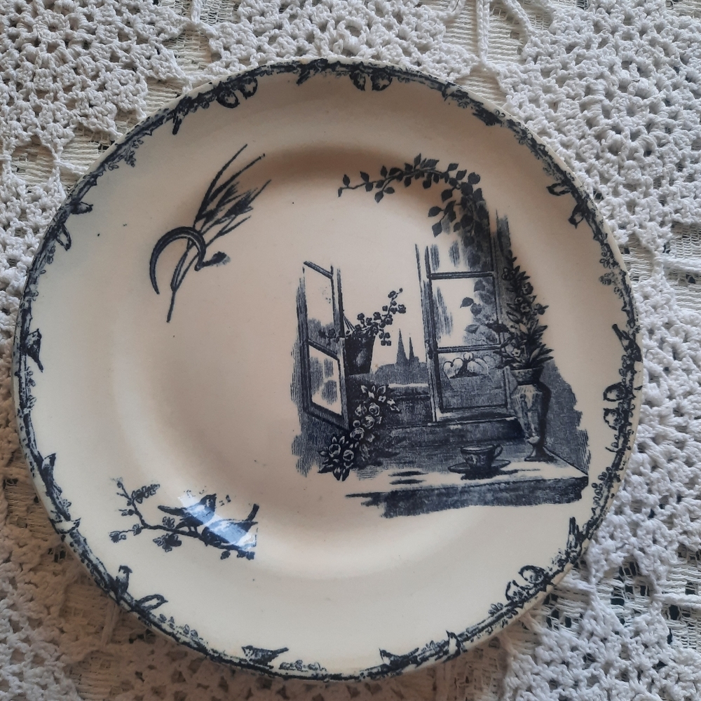 Antique Ironstone 19th Century Plate